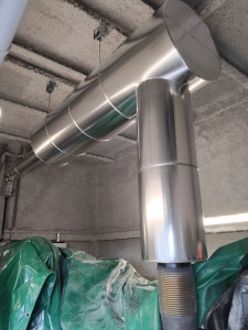 Photo de galerie - Coffrage en taule aluminium de
 tuyauterie