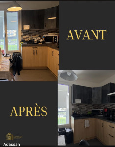 Photo de galerie -  “Cuisine encombrée nécessitant un nettoyage et une organisation complète.” 