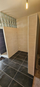 Photo de galerie - Transformation garage en salle de bain