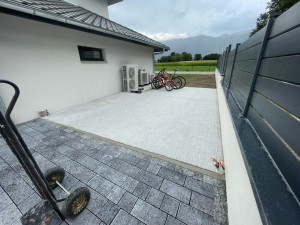 Photo de galerie - Réalisation d’une dalle béton 