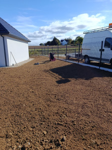 Photo de galerie - Préparation sol semi gazon 