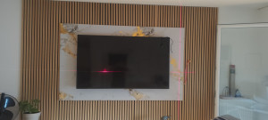 Photo de galerie - Bardage tv avec plaque PVC 