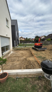 Photo de galerie - Décaissement réalisation du fond de fouille 