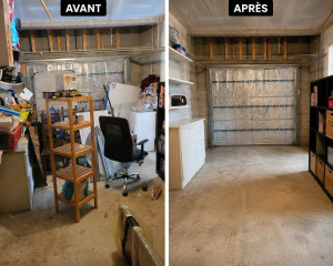 Photo de galerie - Manutention et rangement d’un garage sur ETAMPES. Client aux anges ! 