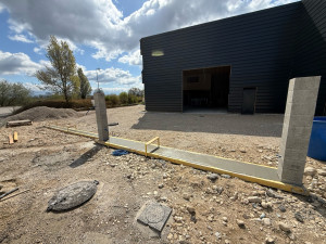 Photo de galerie - Réalisation d’un seuil de portail de 12ml