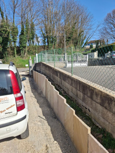 Photo de galerie - Création d'un muret décoratifs 