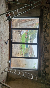 Photo de galerie - Ouverture avec Pose de baie vitré 4m 
