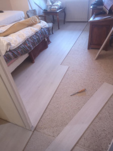 Photo de galerie - Pose de parquet flottant 