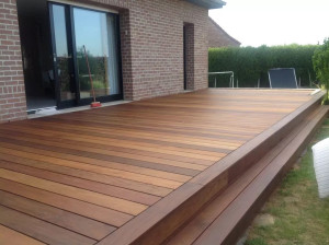 Photo de galerie - Réalisation d’une terrasse extérieur en bois