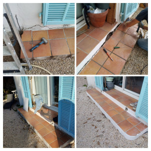 Photo de galerie - Petite réparation et réfection a l'enduit 