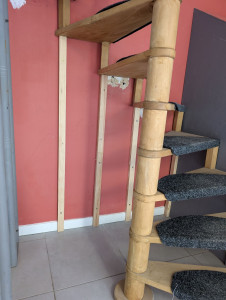 Photo de galerie - Consolidation des marches avec des tasseaux à la verticale contre le mur. Beaucoup plus sécurisant pour des personnes âgées ou plus jeunes 