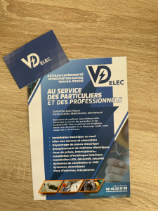 Photo de galerie - VD ELEC pour tout vos travaux électrique .N’hesitez pas à nous contacter pour le moindre besoin . Nous serons ravis de vous répondre 