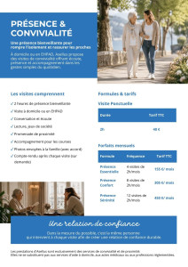 Photo de galerie - Prestations et tarifs Présence & Convivialité