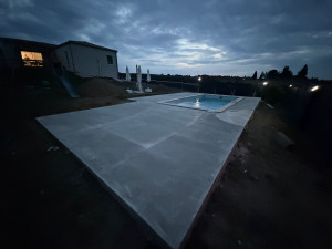 Photo de galerie - Coulage d’une dalle de 80m2