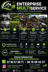 Photo de galerie - Multi-service Jardin, nettoyage auto, encombrants, location de camion