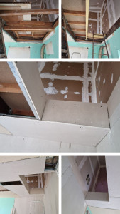 Photo de galerie - Réalisation d'une trémie pour passage d'escalier 