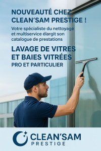 Photo de galerie - Lavage vitres et baies vitrées avec matériel professionnel 