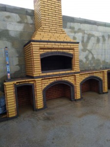 Photo de galerie - Construction de cheminée pour faire barbecue dans la Terrasse à l’extérieur 