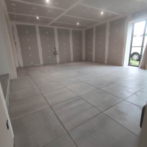 Photo de galerie - Pose BA13 et bande placo