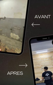 Photo de galerie - Rénovation du carrelage et des mur