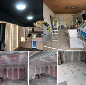Photo de galerie - Rénovation du tabac presse placo murs plafond + mise en peinture 