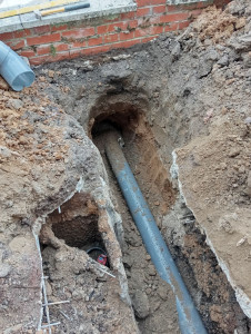 Photo de galerie - Suppression d'un fosse septique plus raccordement extérieur