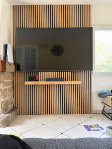 Photo de galerie - Pose de panneau tasseau multi-usage 