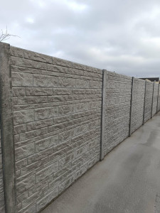 Photo de galerie - Clôture béton décoratif 