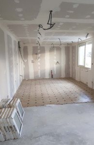 Photo de galerie - Création, cloison, plafond, enduit