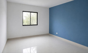 Photo de galerie - Projet de mise en peinture d'une pièce à vivre. Préparation des supports, ponçage, sous-couche et application de peinture acrylique haut de gamme. Effet moderne et épuré qui agrandit l'espace. Disponible pour vos projets de peinture intérieure en Île-de-F