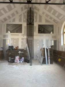 Photo de galerie - Créer des cloison en Placo avec les bande un joint