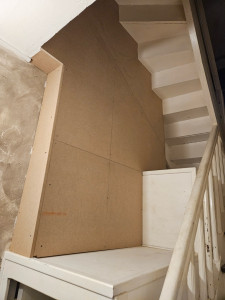 Photo de galerie - Habillage en médium pour cacher la VMC 