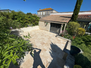 Photo de galerie - Pose de Travertin, sur une terrasse