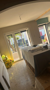 Photo de galerie - Doublage demi styl laine 120mm gr32 sur maison  habité