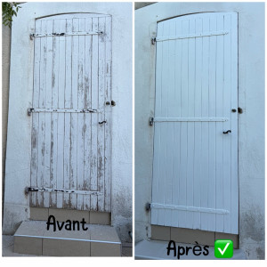 Photo de galerie - Rénovation d’un volet en bois ?