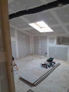 Photo de galerie - Doublage murs et plafond

