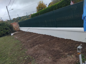 Photo de galerie - Installation grillage rigide