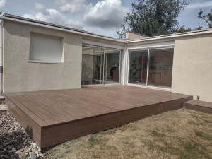 Photo de galerie - Pose terrasse composite 