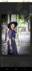 Photo de galerie - Robe en bi-matière sur mesure 