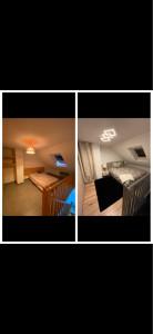 Photo de galerie - Rénovation chambre; parquet/peinture/lambris/dressing/électricité