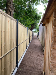 Photo de galerie - Pose grillage sur 40m