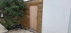 Photo de galerie - Fabrication d’une annexe atelier en bois 