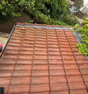 Photo de galerie - Avant nettoyage puis renovation de toiture 