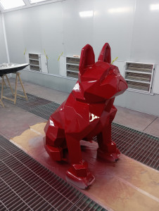 Photo de galerie - Rafraichissement statue décoration de jardin 