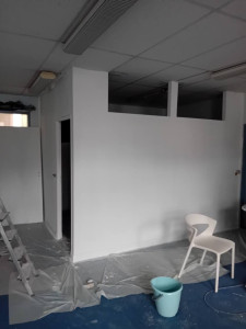 Photo de galerie - Depose Pose Reagencement des murs avec plan