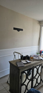 Photo de galerie - Fixation d'un télé ? frame Samsung  ((( avant )))