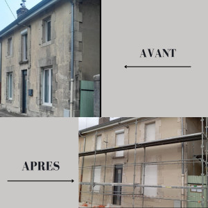 Photo de galerie - Cette façade a bénéficié d’un ravalement complet, alliant nettoyage en profondeur, réparations et finition soignée. Grâce à ce travail méticuleux, le bâtiment a retrouvé toute sa beauté et sa durabilité