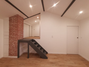 Photo de galerie - Création des volumes, isolation,placo. 