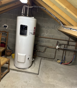 Photo de galerie - Installation Ballon Thermodynamique. 