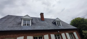 Photo de galerie - Peinture blanc fenêtre façade bondues